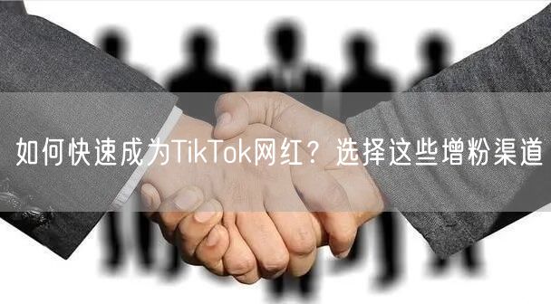 如何快速成为TikTok网红？选择这些增粉渠道