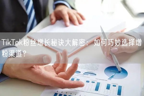 TikTok粉丝增长秘诀大解密：如何巧妙选择增粉渠道？