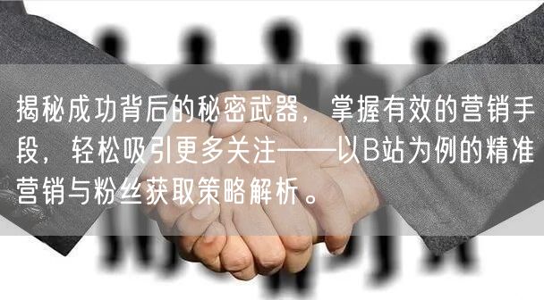 揭秘成功背后的秘密武器，掌握有效的营销手段，轻松吸引更多关注——以B站为例的精准