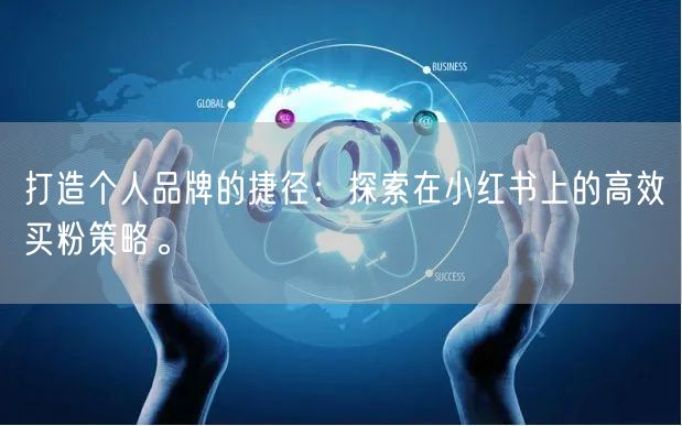 打造个人品牌的捷径：探索在小红书上的高效买粉策略。