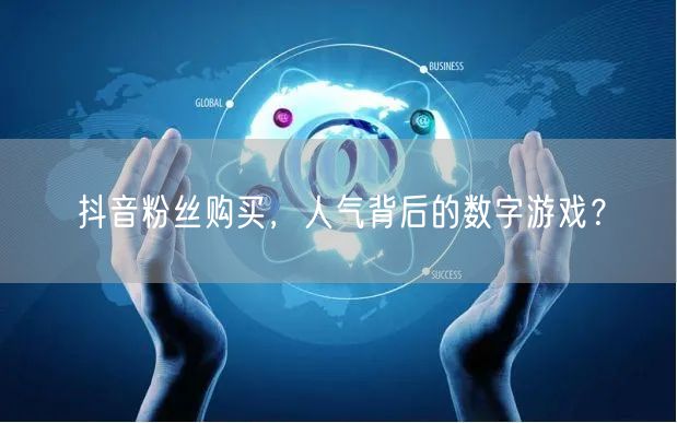 抖音粉丝购买，人气背后的数字游戏？
