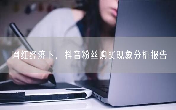 网红经济下，抖音粉丝购买现象分析报告