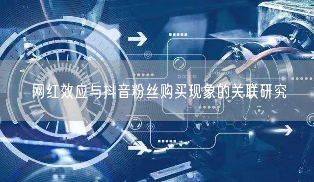 网红效应与抖音粉丝购买现象的关联研究