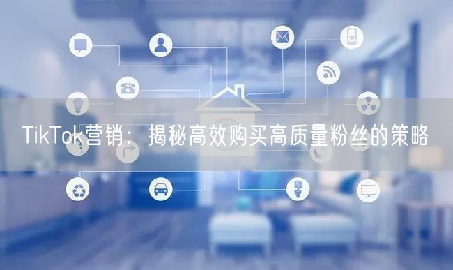 TikTok营销：揭秘高效购买高质量粉丝的策略