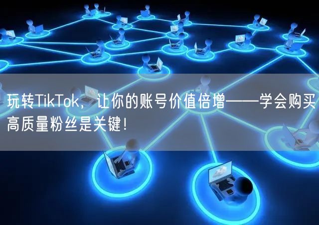 玩转TikTok，让你的账号价值倍增——学会购买高质量粉丝是关键！