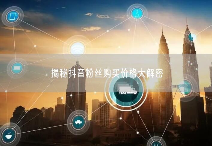 揭秘抖音粉丝购买价格大解密
