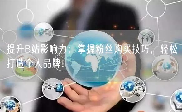 提升B站影响力：掌握粉丝购买技巧，轻松打造个人品牌！