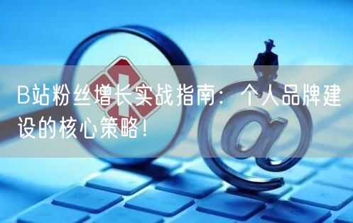 B站粉丝增长实战指南：个人品牌建设的核心策略！