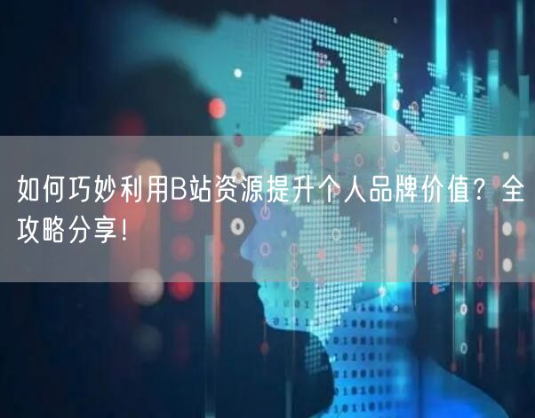 如何巧妙利用B站资源提升个人品牌价值？全攻略分享！