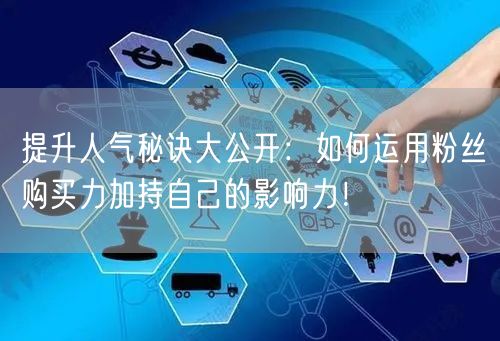 提升人气秘诀大公开：如何运用粉丝购买力加持自己的影响力！