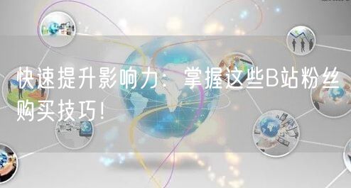 快速提升影响力：掌握这些B站粉丝购买技巧！