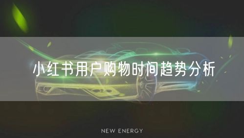 小红书用户购物时间趋势分析