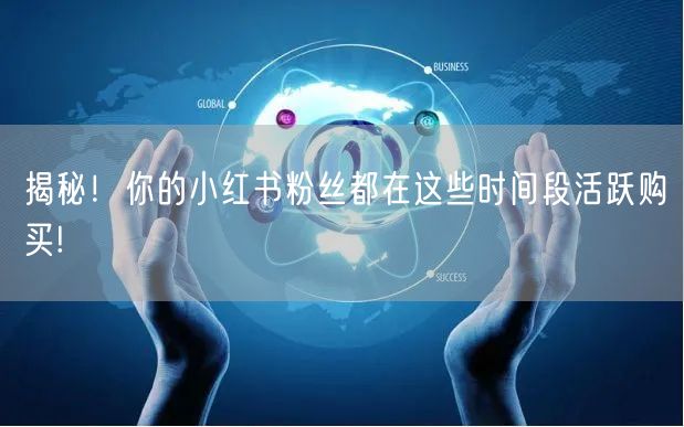 揭秘！你的小红书粉丝都在这些时间段活跃购买!