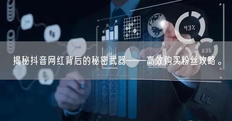 揭秘抖音网红背后的秘密武器——高效购买粉丝攻略。