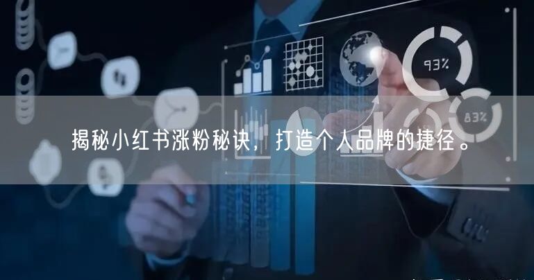 揭秘小红书涨粉秘诀，打造个人品牌的捷径。