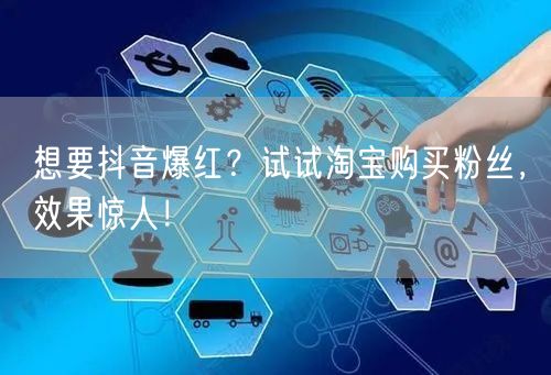 想要抖音爆红？试试淘宝购买粉丝，效果惊人！