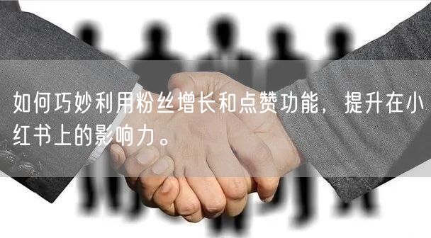 如何巧妙利用粉丝增长和点赞功能，提升在小红书上的影响力。