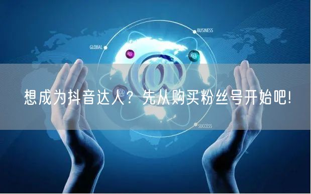 想成为抖音达人？先从购买粉丝号开始吧!
