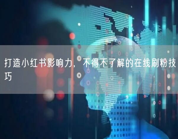 打造小红书影响力，不得不了解的在线刷粉技巧