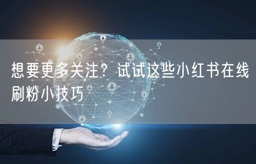 想要更多关注？试试这些小红书在线刷粉小技巧