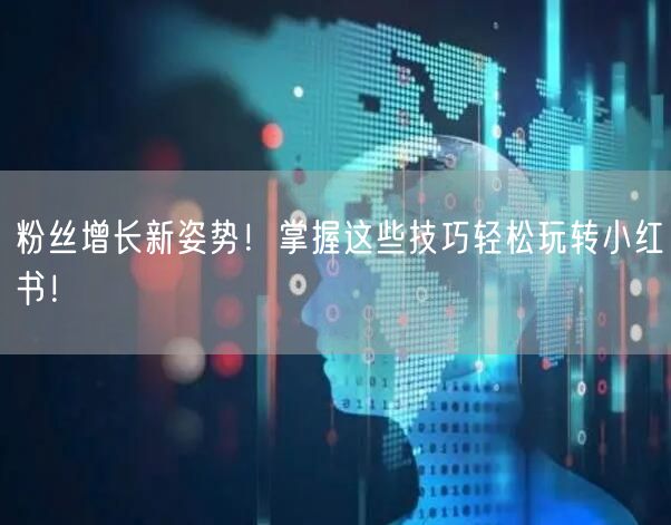 粉丝增长新姿势！掌握这些技巧轻松玩转小红书！