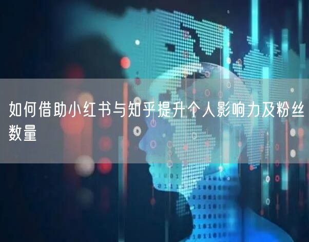 如何借助小红书与知乎提升个人影响力及粉丝数量