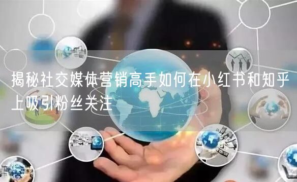 揭秘社交媒体营销高手如何在小红书和知乎上吸引粉丝关注