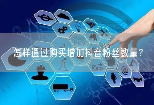 怎样通过购买增加抖音粉丝数量？