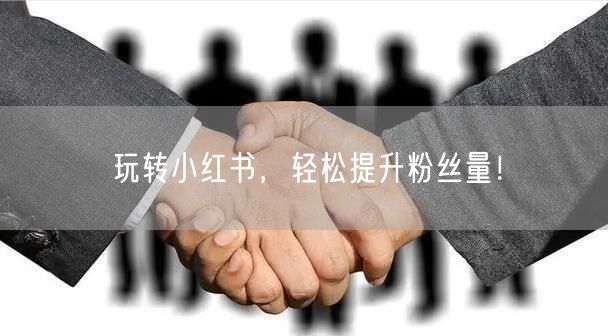 玩转小红书，轻松提升粉丝量！
