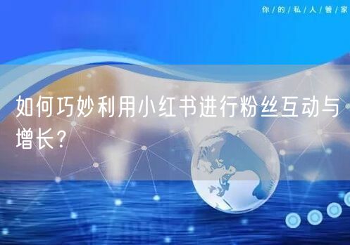 如何巧妙利用小红书进行粉丝互动与增长？