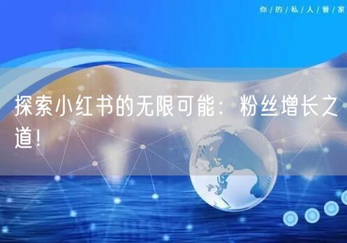 探索小红书的无限可能：粉丝增长之道！