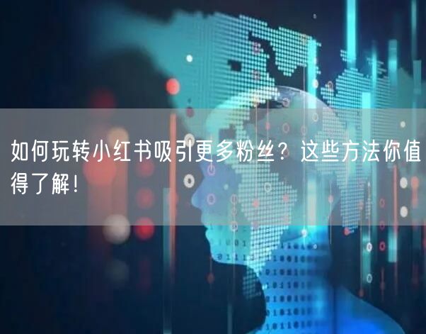 如何玩转小红书吸引更多粉丝？这些方法你值得了解！