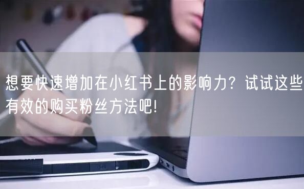 想要快速增加在小红书上的影响力？试试这些有效的购买粉丝方法吧!